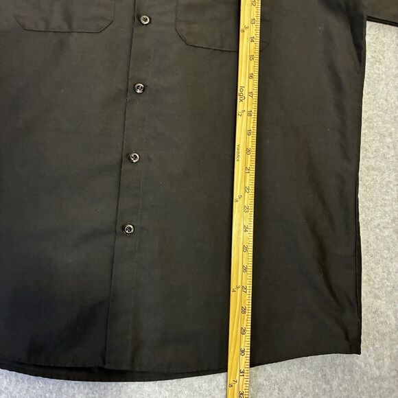 Gas Monkey Garage Red Kap Work Shirt Men’s Size L Black Button Front - Picture 3 of 7